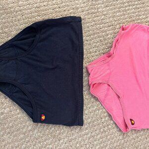 Vintage Ellesse tennis pantie; set of two;
